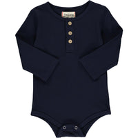 Me & Henry Navy Rib Onesie