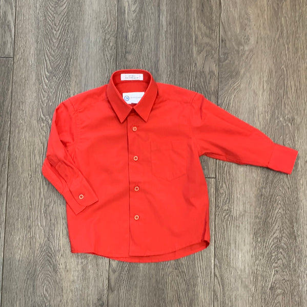 Mavezzano Red Long Sleeve Button Up