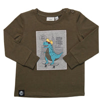 M.I.D Dino Skateboard Print Shirt