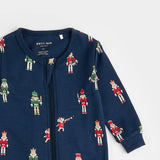 Petit Lem Nutcracker Navy Footed Sleeper