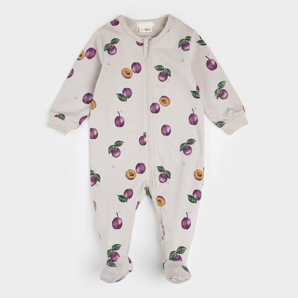 Petit Lem Plums Print Sleeper