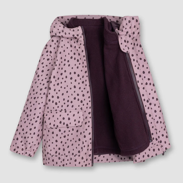 Miles 3 in 1 Purple Dalmatian Jacket