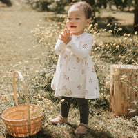 Petit Lem Floral Off White Jersey Dress Set