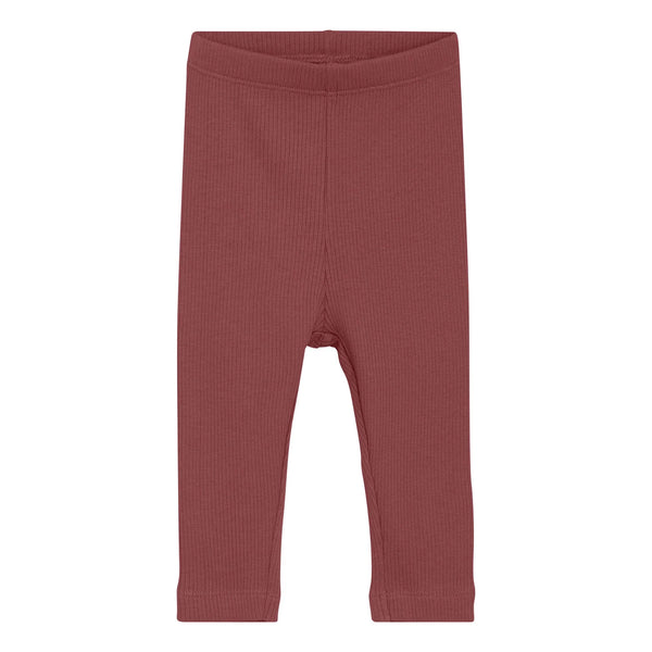 Minymo Burgundy Rib Leggings
