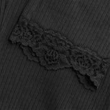 Creamie Black Lace Leggings