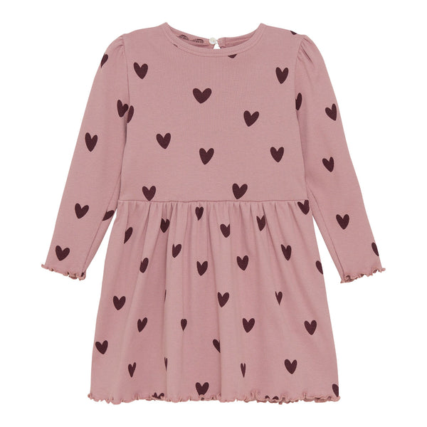 Creamie Heart Rib Dress