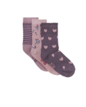 Minymo Black Plum 3 Pack Socks