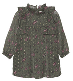 Creamie Olive Flower Dress