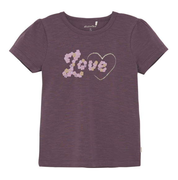 Minymo Black Plum Love T-Shirt