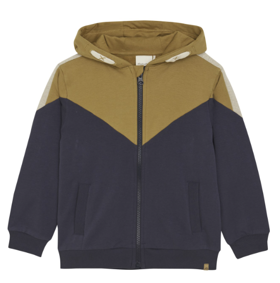 Minymo Colorblock Zip Hoodie