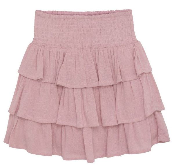 Creamie Rose Crepe Skirt