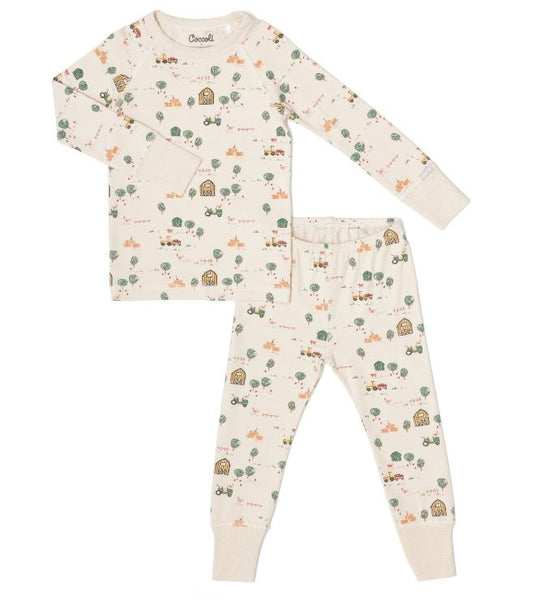 Coccoli Farm Print PJ Set