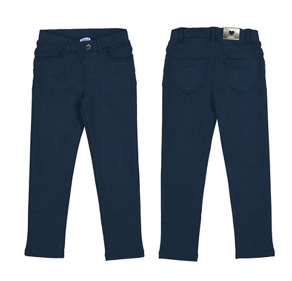 Mayoral Navy Fleece Basic Trousers