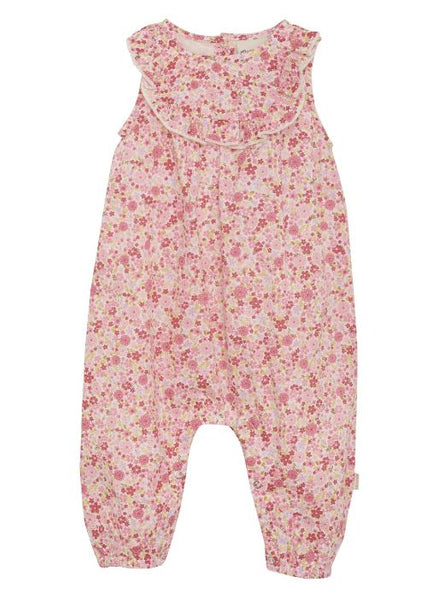 Minymo Pink Floral Romper