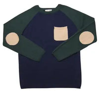M.I.D Navy Mix Patch Sweater