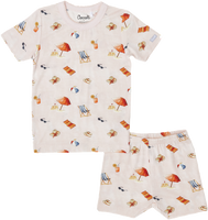Coccoli Beach Print Shorts Pajama