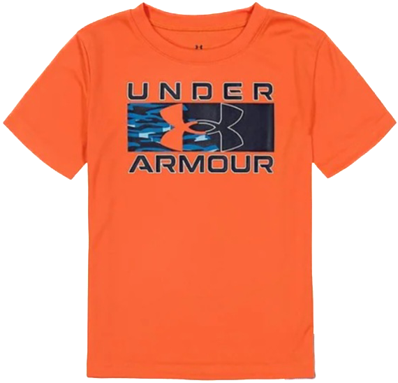 Under Armour Tangerine Sediment Camo Logo