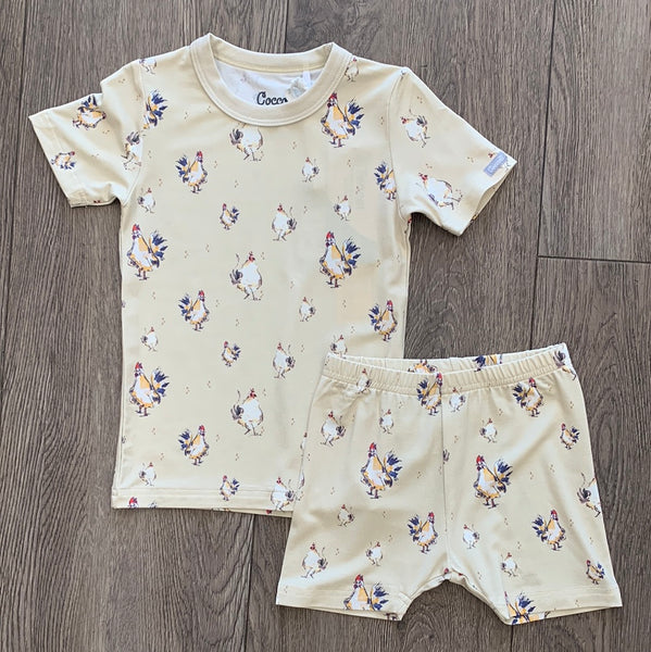 Coccoli Roosters Shorts Pajama