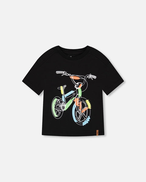 Deux par Deux Bicycle Print T-Shirt