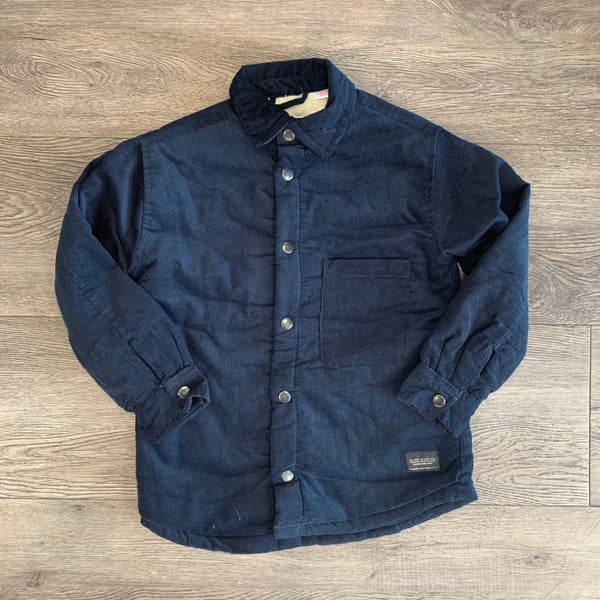 Silver Jeans Co. Boys Navy Sherpa Corduroy Jacket Ash Aspen