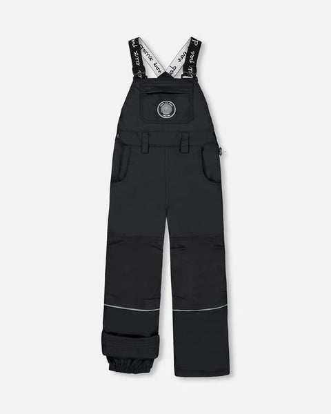 Deux par Deux Black Overall Snow Bib