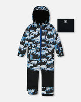 Deux par Deux Polar Bears One Piece Snowsuit