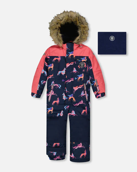 Deux par Deux Unicorn One Piece Snowsuit