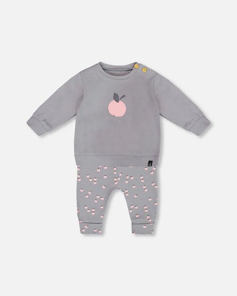 Deux par Deux Organic Apple Print Set