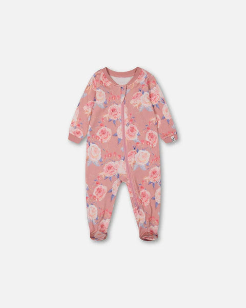 Deux par Deux Roses One Piece Pajama