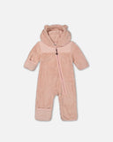 Deux par Deux Baby Baby One Piece Plush Pink