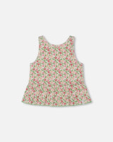 Deux par Deux Flounce Flower Tank