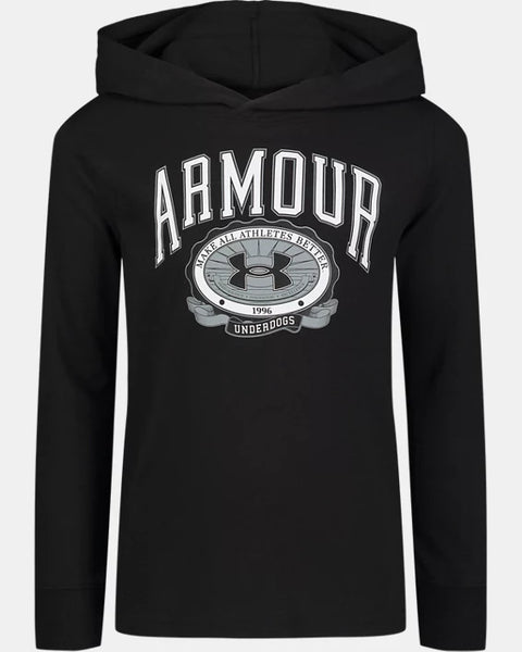 Under Armour Black Underdog LS Hoodie