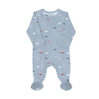 Coccoli Vehicles Zipper Footie