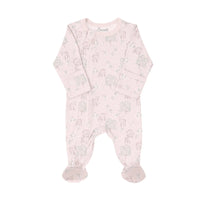 Coccoli Pink Fawn Zipper Footie