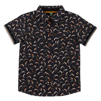 Nano Gecko Print Button Up