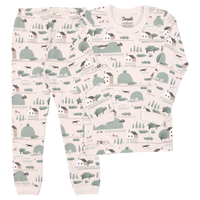 Coccoli Beige Farm Print Pajama