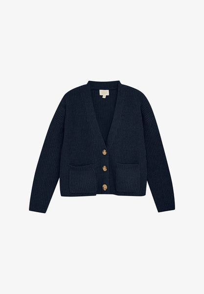Creamie Black Cardigan Knit
