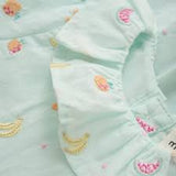 Minymo Embroidered Blue Dress
