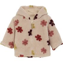 Minymo Flower Teddy Jacket