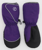 CaliKids Purple Long Cuff Velcro Waterproof Mittens