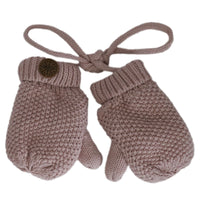 Calikids Rose Cotton Knit Mittens