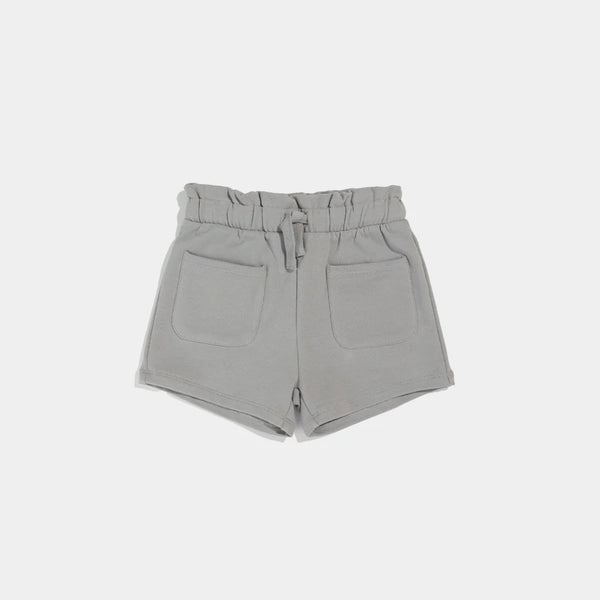 Miles Grey Paperbag Waist Shorts