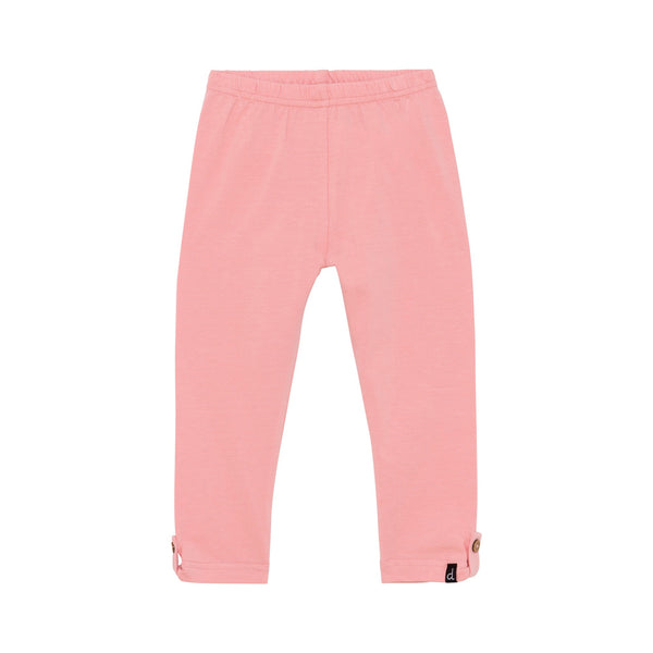 Grand-Kids Solid Stretchy Capri Leggings - Medium Pink (LG103812PK