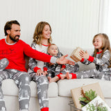 Deux Par Deux Christmas Deer Family PJ Set