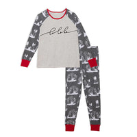 Deux Par Deux Christmas Deer Family Mom PJ Set