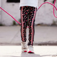 Deux Par Deux Athletic Flower Print Legging