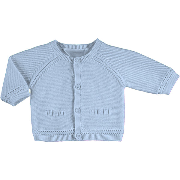 Mayoral Baby Blue Knit Cardigan