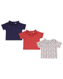 Lilly & Sid Frilly Short Sleeve Essentials 3 Pack