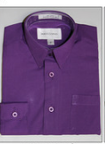 Mavezzano Purple Long Sleeve Button Up