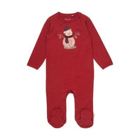 Minymo Red Snowman PJ Suit